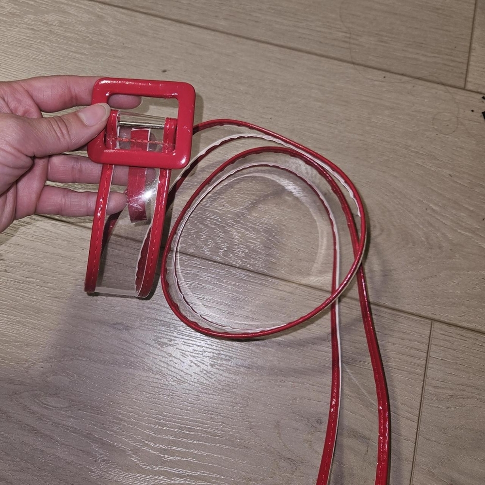 Red and clear belt ♡